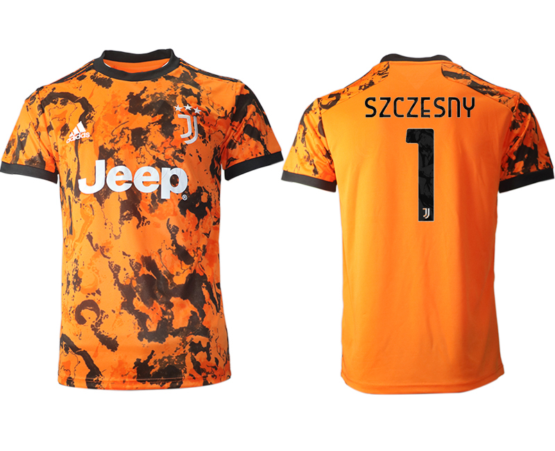 Men 2020-2021 club Juventus Second away aaa version #1 orange Soccer Jerseys